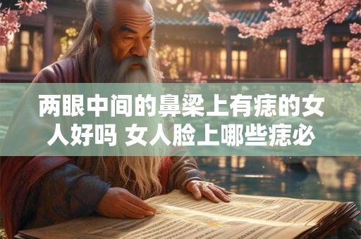 两眼中间的鼻梁上有痣的女人好吗 女人脸上哪些痣必须点