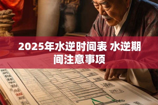 2025年水逆时间表 水逆期间注意事项