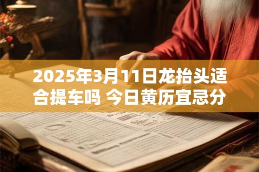 2025年3月11日龙抬头适合提车吗 今日黄历宜忌分析