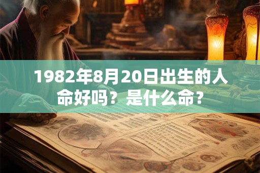 1982年8月20日出生的人命好吗？是什么命？