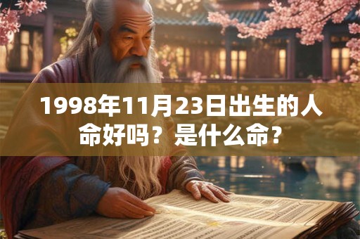 详细阅读:1998年11月23日出生的人命好吗?是什么命? 1998年11月23日出生的人命好吗?是什么命?
