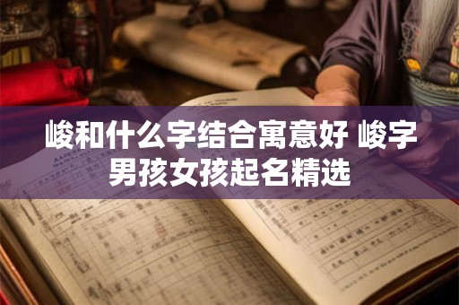 峻和什么字结合寓意好 峻字男孩女孩起名精选