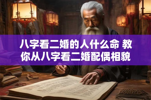 八字看二婚的人什么命 教你从八字看二婚配偶相貌