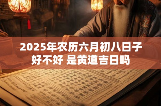 2025年农历六月初八日子好不好 是黄道吉日吗
