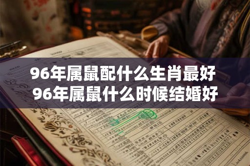 96年属鼠配什么生肖最好 96年属鼠什么时候结婚好