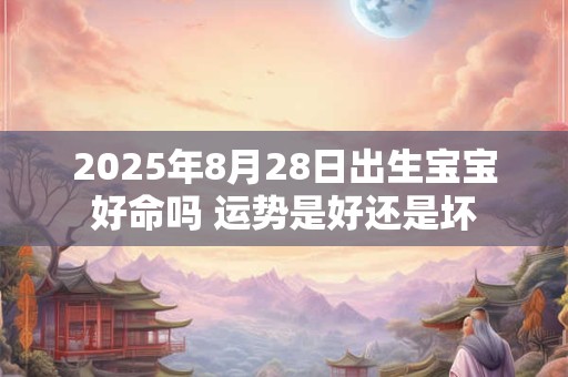 2025年8月28日出生宝宝好命吗 运势是好还是坏