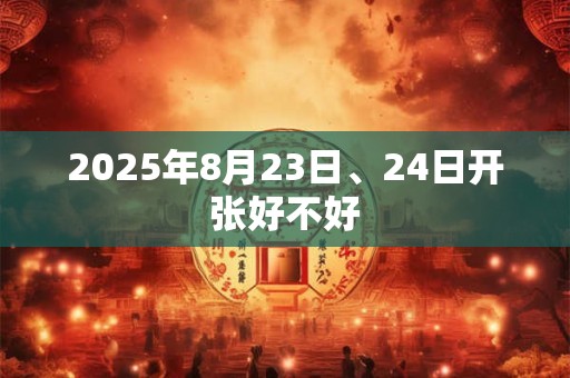 2025年8月23日、24日开张好不好