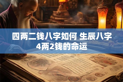 四两二钱八字如何 生辰八字4两2钱的命运
