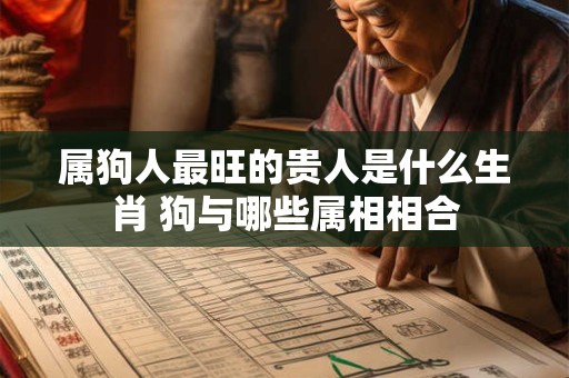 属狗人最旺的贵人是什么生肖 狗与哪些属相相合
