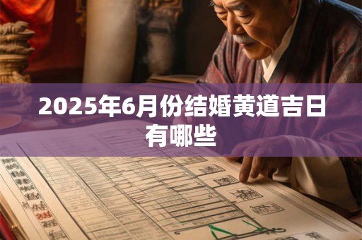 2025年6月份结婚黄道吉日有哪些