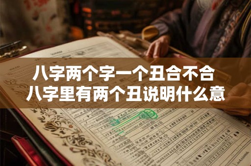 八字两个字一个丑合不合 八字里有两个丑说明什么意思 八字两个字一个丑合不合 八字里有两个丑说明什么意思