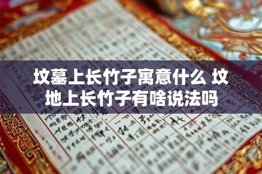 坟墓上长竹子寓意什么 坟地上长竹子有啥说法吗