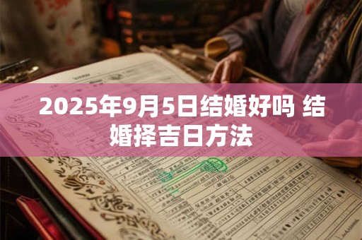 2025年9月5日结婚好吗 结婚择吉日方法