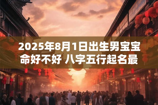2025年8月1日出生男宝宝命好不好 八字五行起名最全款