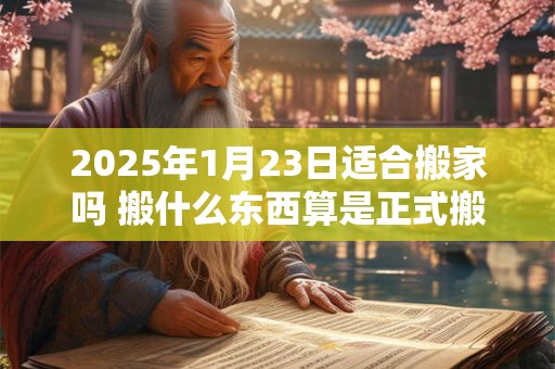 2025年1月23日适合搬家吗 搬什么东西算是正式搬家