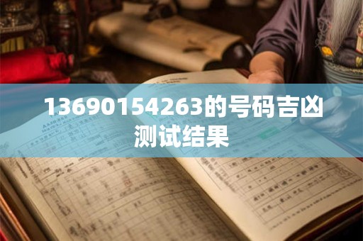 13690154263的号码吉凶测试结果