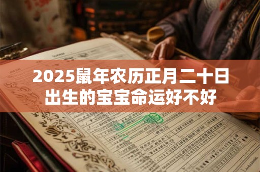 2025鼠年农历正月二十日出生的宝宝命运好不好