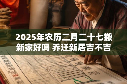2025年农历二月二十七搬新家好吗 乔迁新居吉不吉利