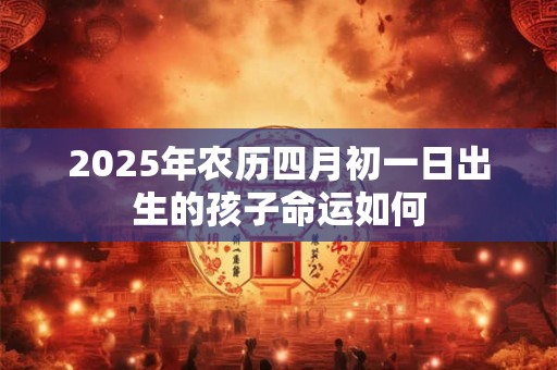2025年农历四月初一日出生的孩子命运如何
