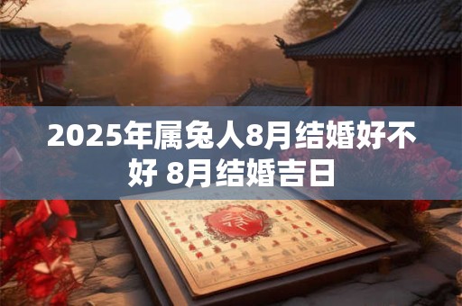 2026年属兔人8月结婚好不好 8月结婚吉日 2026年属兔人8月结婚好不好 8月结婚吉日