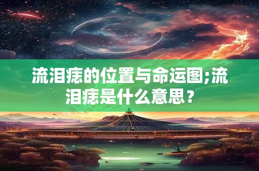 流泪痣的位置与命运图;流泪痣是什么意思？