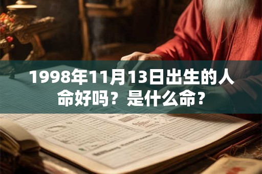 1998年11月13日出生的人命好吗？是什么命？