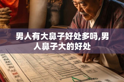 男人有大鼻子好处多吗,男人鼻子大的好处