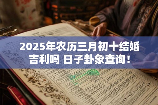 2025年农历三月初十结婚吉利吗 日子卦象查询！