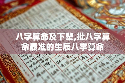 八字算命及下辈,批八字算命最准的生辰八字算命