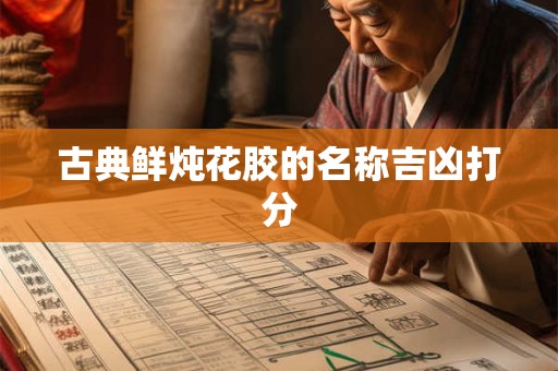 古典鲜炖花胶的名称吉凶打分