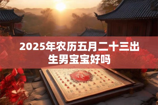 2026年农历五月二十三出生男宝宝好吗