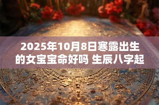 2025年10月8日寒露出生的女宝宝命好吗 生辰八字起名字