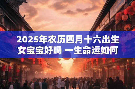 2025年农历四月十六出生女宝宝好吗 一生命运如何