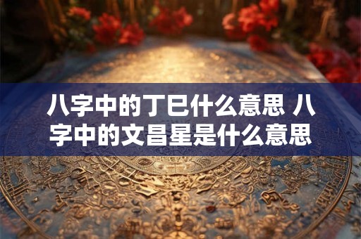 八字中的丁巳什么意思 八字中的文昌星是什么意思