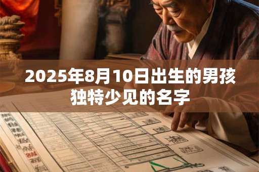 2025年8月10日出生的男孩独特少见的名字 2025年8月10日出生的男孩独特少见的名字