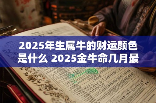 2025年生属牛的财运颜色是什么 2025金牛命几月最好
