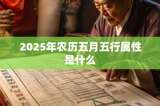 2025年农历五月五行属性是什么