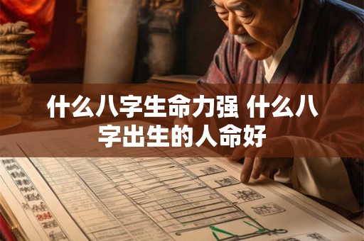什么八字生命力强 什么八字出生的人命好