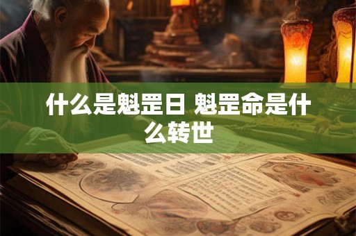 什么是魁罡日 魁罡命是什么转世