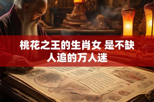 桃花之王的生肖女 是不缺人追的万人迷