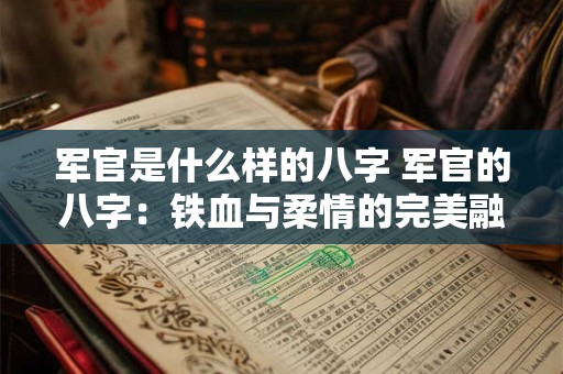 军官是什么样的八字 军官的八字：铁血与柔情的完美融合
