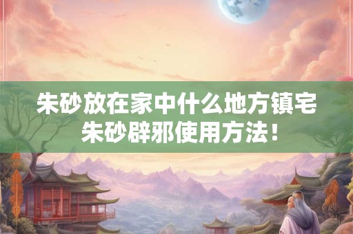 朱砂放在家中什么地方镇宅 朱砂辟邪使用方法！