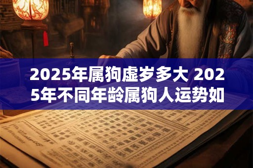 2025年属狗虚岁多大 2025年不同年龄属狗人运势如何