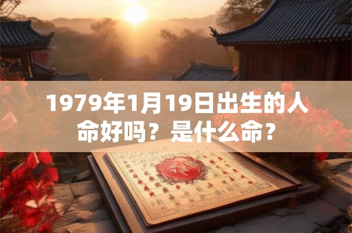 1979年1月19日出生的人命好吗？是什么命？