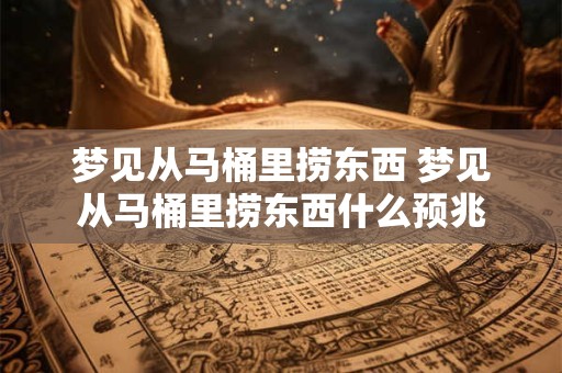 梦见从马桶里捞东西 梦见从马桶里捞东西什么预兆