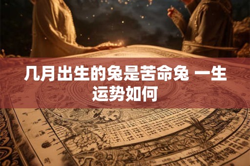 几月出生的兔是苦命兔 一生运势如何