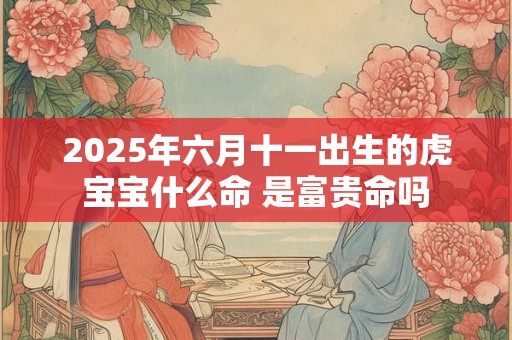 2025年六月十一出生的虎宝宝什么命 是富贵命吗