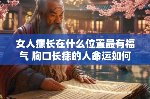 女人痣长在什么位置最有福气 胸口长痣的人命运如何