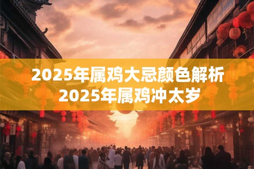 2025年属鸡大忌颜色解析 2025年属鸡冲太岁