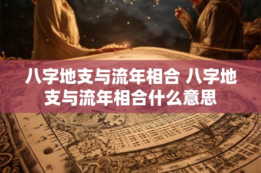 八字地支与流年相合 八字地支与流年相合什么意思